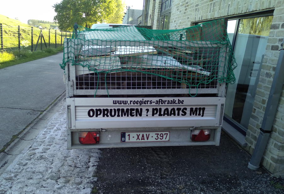 Aanhangwagen Roegiers Afbraakwerken